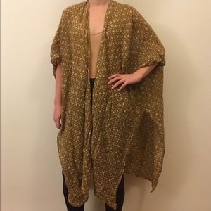 Eileen Fisher Cotton and Silk Drape Cardigan